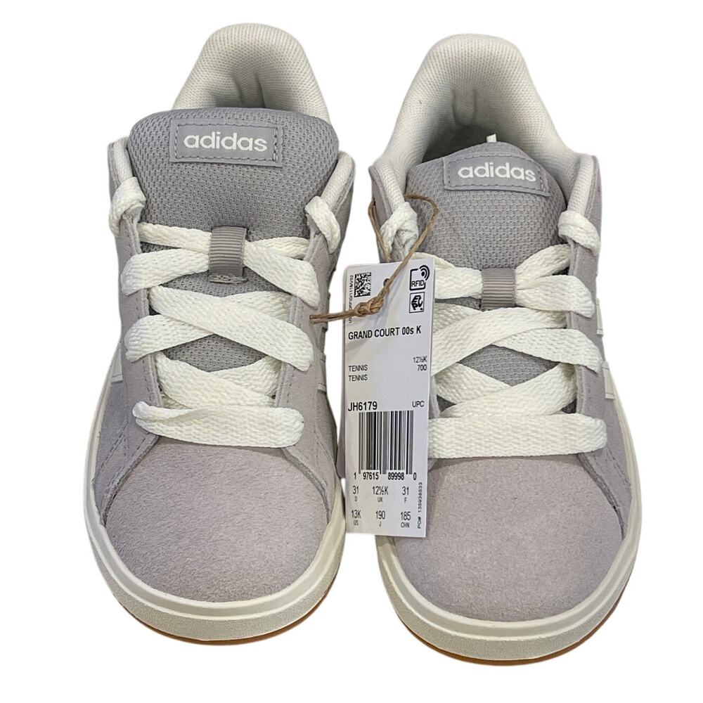 New Unisex Kids Size 13 Adidas Grand Court 00